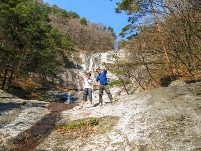 The mountains in North Korea are great for hiking and free from pollution.