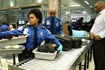 TSA Screeners at work