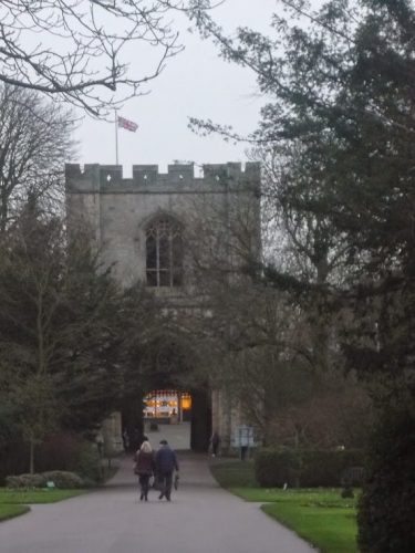 Abbey gardens, which are a big tourist draw in the summer months.