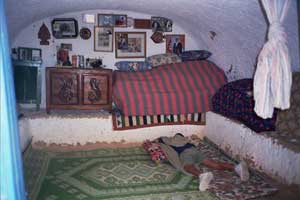 Troglodyte bedroom - photo by Nick Clarke