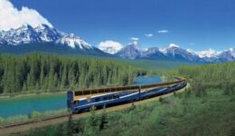 The Rocky Mountaineer traverses Canada's beautiful wilderness.