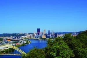 Pittsburgh, PA: So Much to Discover! Skyline from West End Overlook.