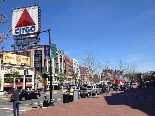 Hotel Buckminster is located right in the middle of Kenmore Square, photo by Billie Weiss.