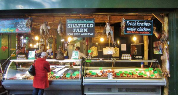 Thousand year-old Borough Market, one of the largest and oldest food markets in London.