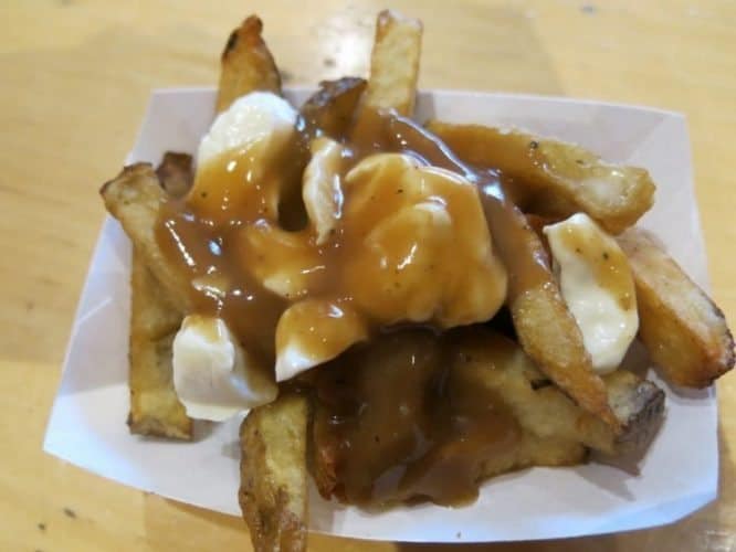 Poutine At Snack Bar in Quebec City. Margie Goldsmith photos.