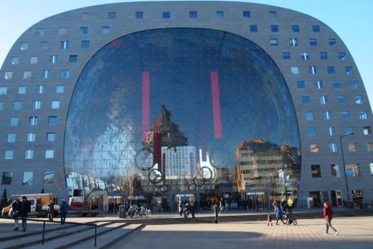 The Markthal Rotterdam is the largest indoor market in the Netherlands, and has apartments on each side plus many subterranean levels. Stunning!