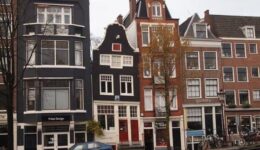 Houses on the Spiegelkwartier, an arts and antiques district in Amsterdam.