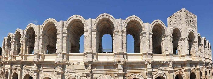 France's World Heritage Sites 19 Historic Center of Arles Arles has the largest number of ancient Roman monuments, after the city of Rome itself! A city of culture and history, Arles guides visitors on an extraordinary, timeless journey. Two thousand years of history, reflecting each of the city’s periods of prosperity, unfold in its streets, squares and monuments. In the footsteps of Van Gogh, who was inspired by its colors and light, Arles breathes with life.