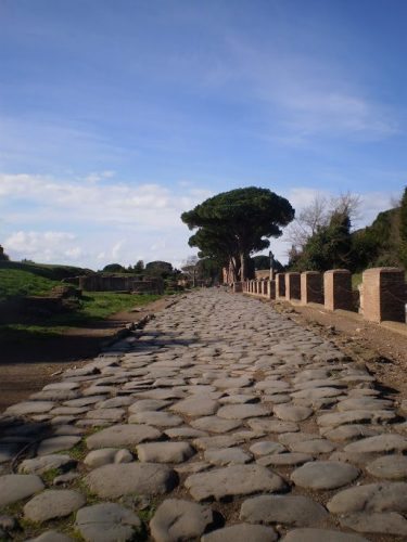 Ostia Antica road