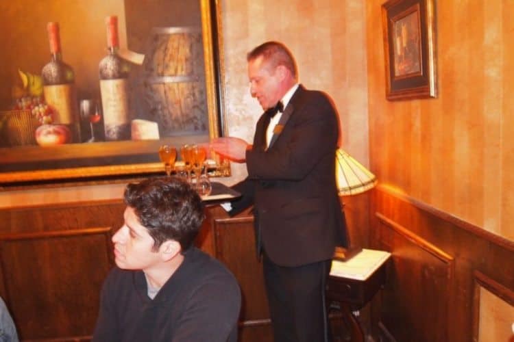 Scot, one of the waiters at the 58-year-old Golden Steer steak house on N. Las Vegas Boulevard: An Institution!