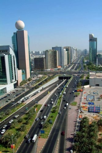 Abu Dhabi, 'Father of the Gazelle' 2 View from a room in Yas Hotel