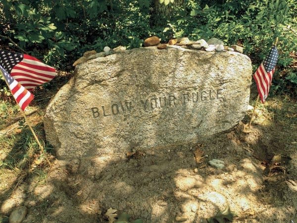 "Blow your Bugle Corner," on the small island of Chappaquiddick, near Edgartown, MA.