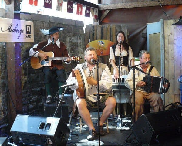 Pourquoi Pas, a band from Ontario at the New France Festival in Quebec