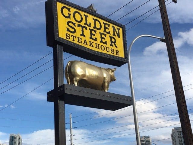 The Mob Museum and Golden Steer: Two Great Vegas Joints 9 The Golden Steer is the oldest restaurant on the strip, serving perfectly done steaks since 1958 to stars and made men.
