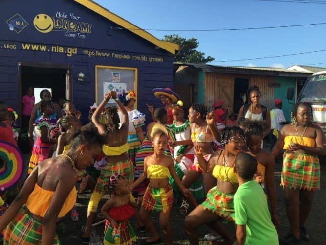 The JCB band during Carnival.