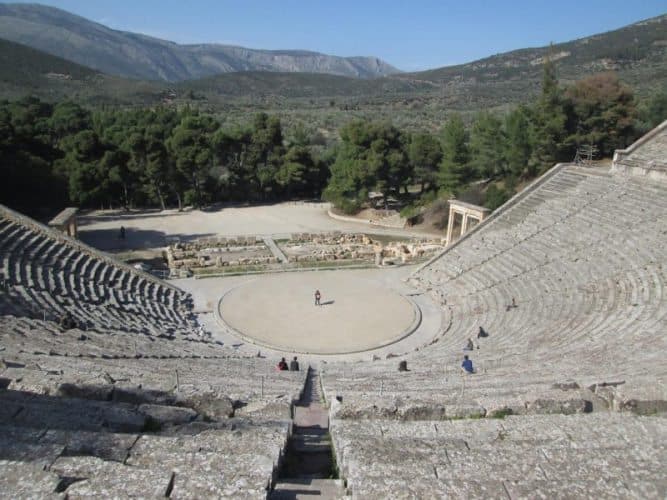 amphitheater in Epidauras.