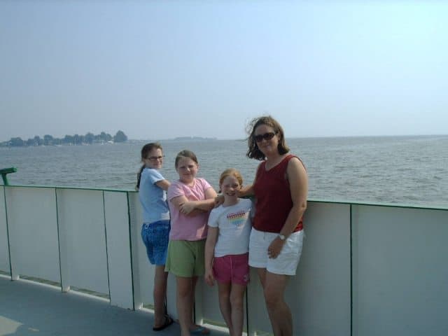 Aboard the five minute ferry from Oxford to Bellevue.