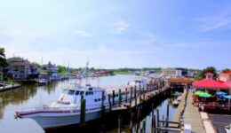Fishermans Wharf in Lewes, Delaware.