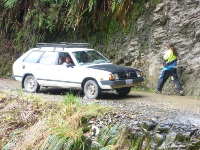 A passing car. More than 250 people die every year on the road.