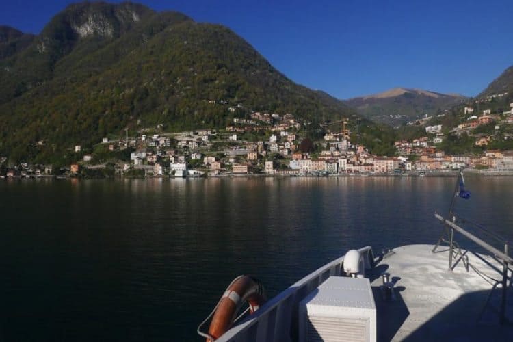 Ferry with view of Como town