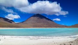Salty lake in the Atacama desert of Chile.