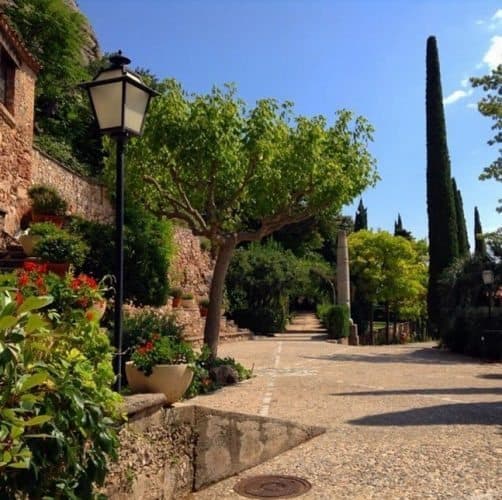 The secret garden of the abbey, kept untouched and hidden behind the monastery.