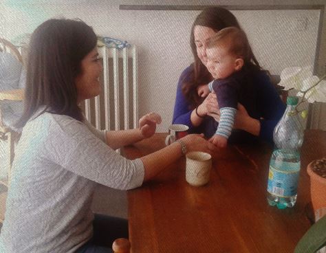 Brooke, Alejandra and baby. They tried out Talktalkbnb to learn Spanish.