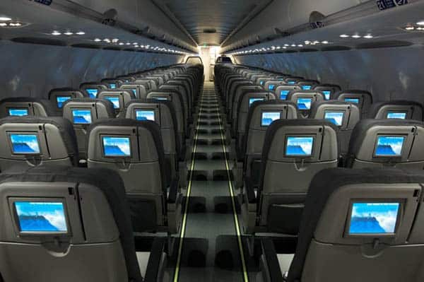 Every seat has a satellite TV connection on JetBlue.