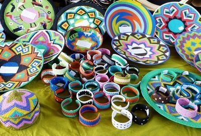 Telephone wire baskets from South Africa.