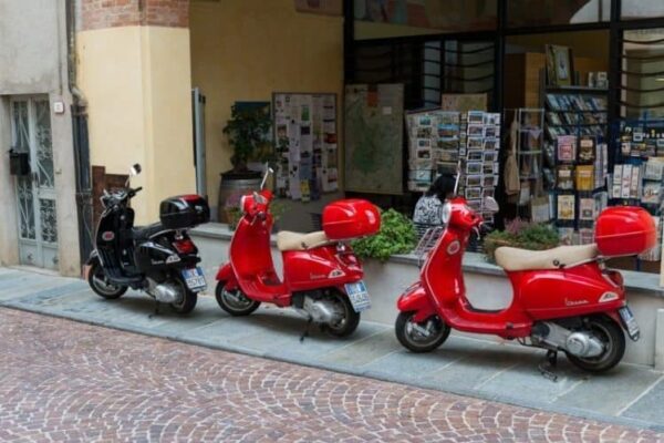 Vespas in Italy.