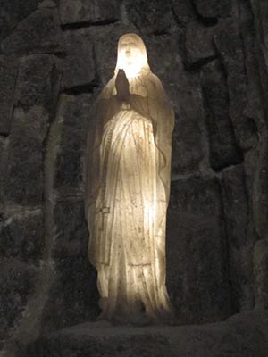 madonna statue in the mine 1