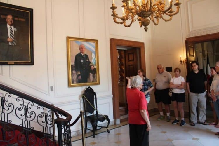 A house tour of the historic Anderson Inn, where George Washington once camped.