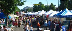 Hundreds of booths line the main stretch at the West Seattle Summer Fest