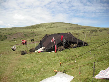 Tagong: The Wild West of Sichuan Province 5 A nomad tent on the grasslands