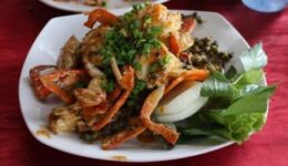 Crab and pepper. Kep, Cambodia