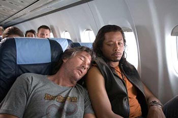 sleeping on a plane