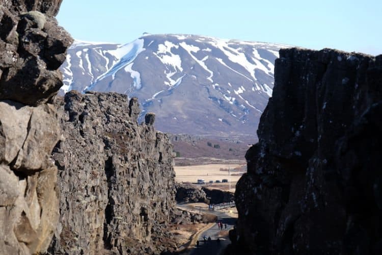Where tectonic plates meet, Thingvellir National Park.