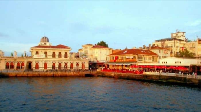 The pier at Buyukada with the Ottoman ferry terminal to the left.