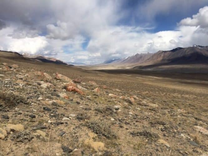 Valley near Aqbelis pass: One of the most dramatic and uninhabited places anyone has ever visited, with valleys, mountains and scenery that always made the author smile.