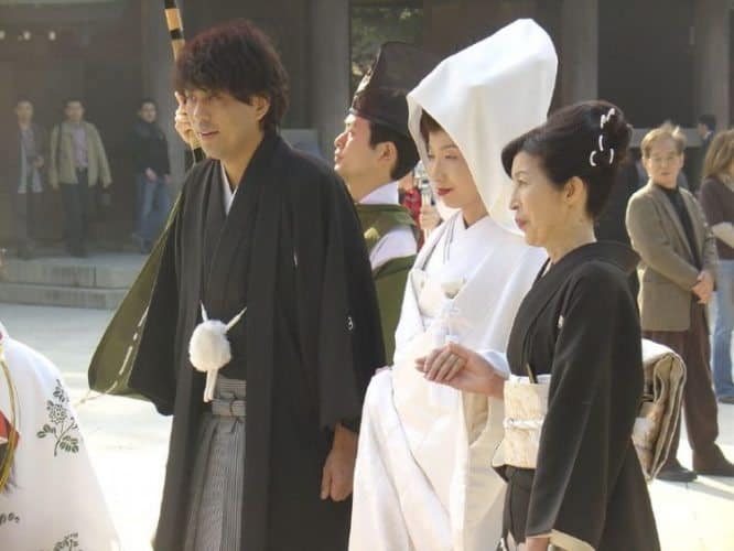 A Japanese wedding ceremony in Tokyo