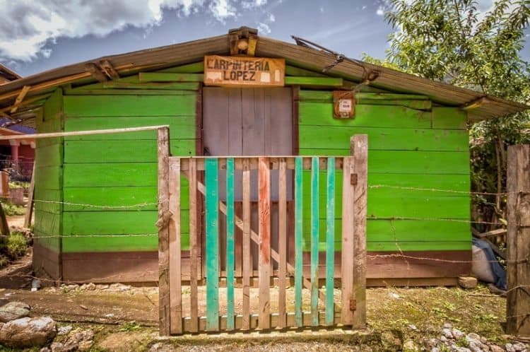 A carpenter's house in Acul, Guatemala.