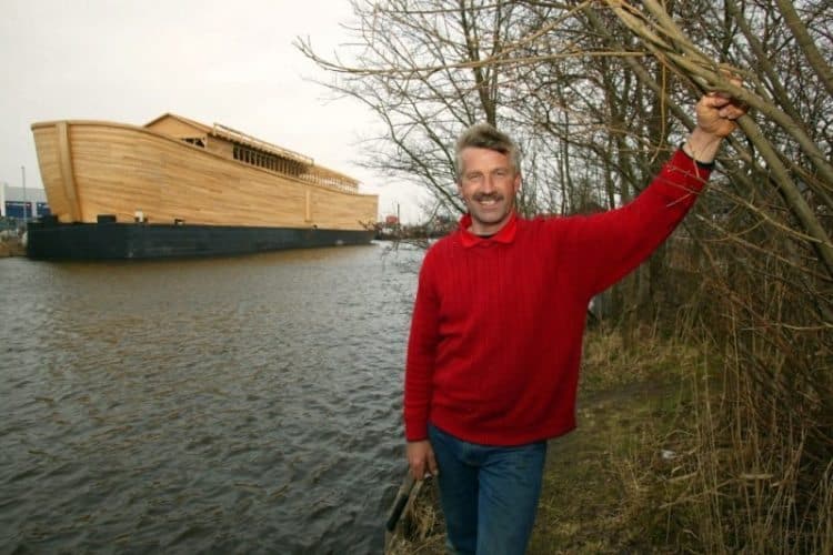 Johan Huibers photographed with his ark