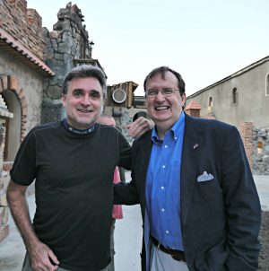 Author with U.S. Ambassador to Armenia Richard Mills at Voskevaz Winery