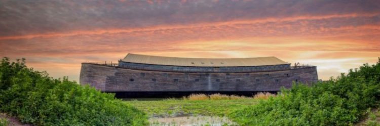 The Ark of Noah at sunset