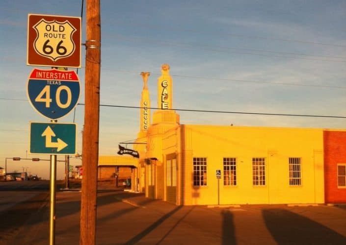 America's Highway, Route 66--Cowboys and Cadillacs 8 Conoco Cafe