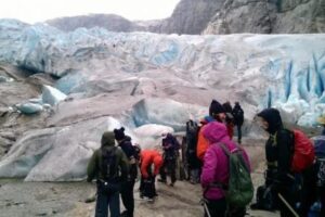 Nigardsbreen: A Blue Dream in Norway Preparing for our hike.