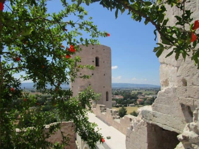 A castle in Spello, Italy.