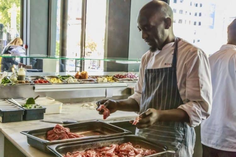 Open kitchens are a big thing on Bree Street.