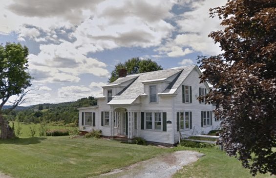 The guest house at Falkenbury farm. 