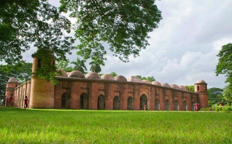 The historic mosque at Bagerhat Bangladesh.